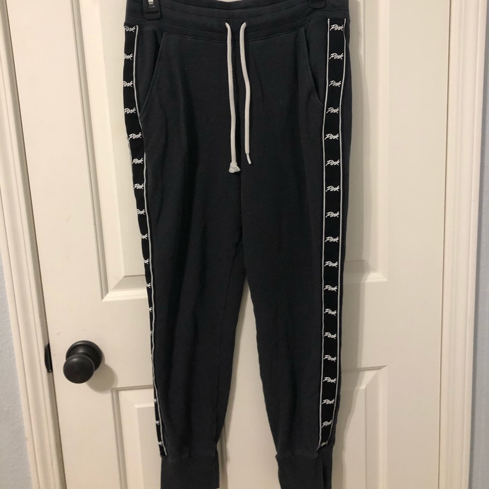 Pink grey sweatpants
